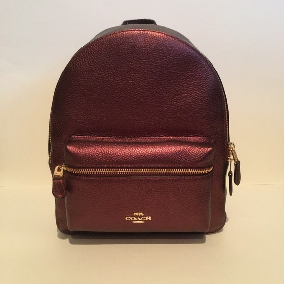 NWT Coach Metallic Charlie Backpack and Wallet - Picture 3 of 8